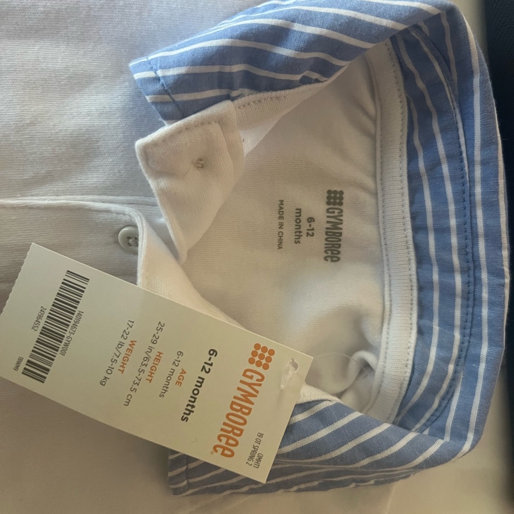 Gymboree Baby Blue Striped Shirt